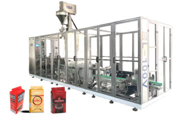 Automatisk tegelvakuumpåsbildande vakuumförseglingsmaskin för kaffepulver