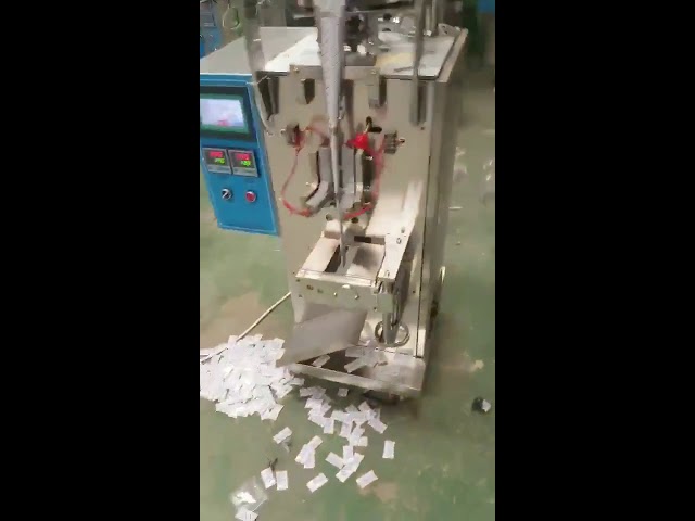Kina leverantör Automatisk Vertikal Pillow Pouch Chips flytande Snack Packing Machine
